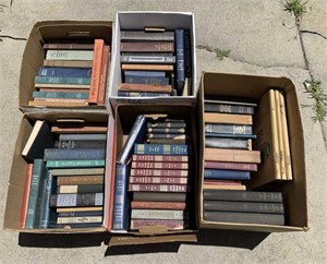 Old books, vintage books (5 boxes)