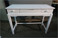 White Wooden Mirrored Vanity/Dressing Table