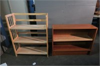 2 Wooden Bookshelves