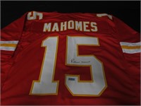 Patrick Mahomes signed football jersey COA