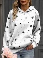 NEW! Casual Sweatshirt/Hoodie with Stars. Size: