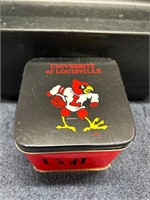 1986 Louisville Cardinals Office Notebook Pad Tin