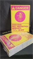 24 NEW Foam Signs - FALL PROTECTION
Approx 14" x