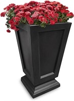 Mayne Aberdeen 25in Tall Planter - Black - 15in L