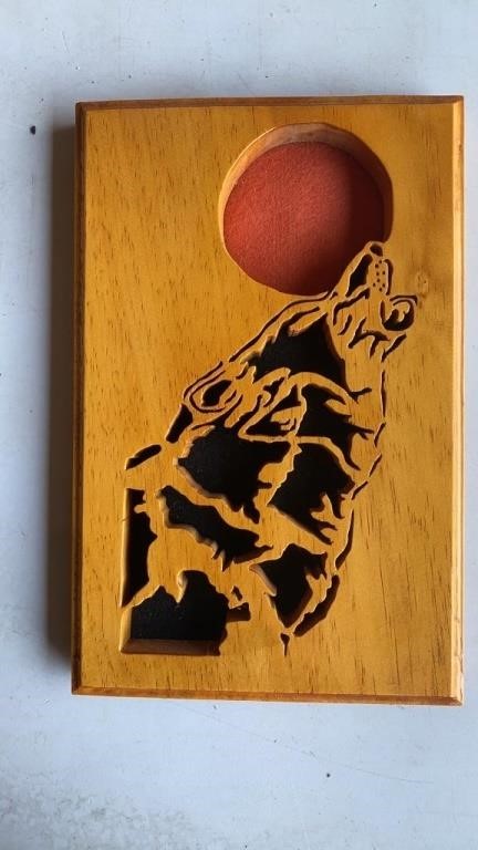 Wolf Wood Cut Out Art Piece