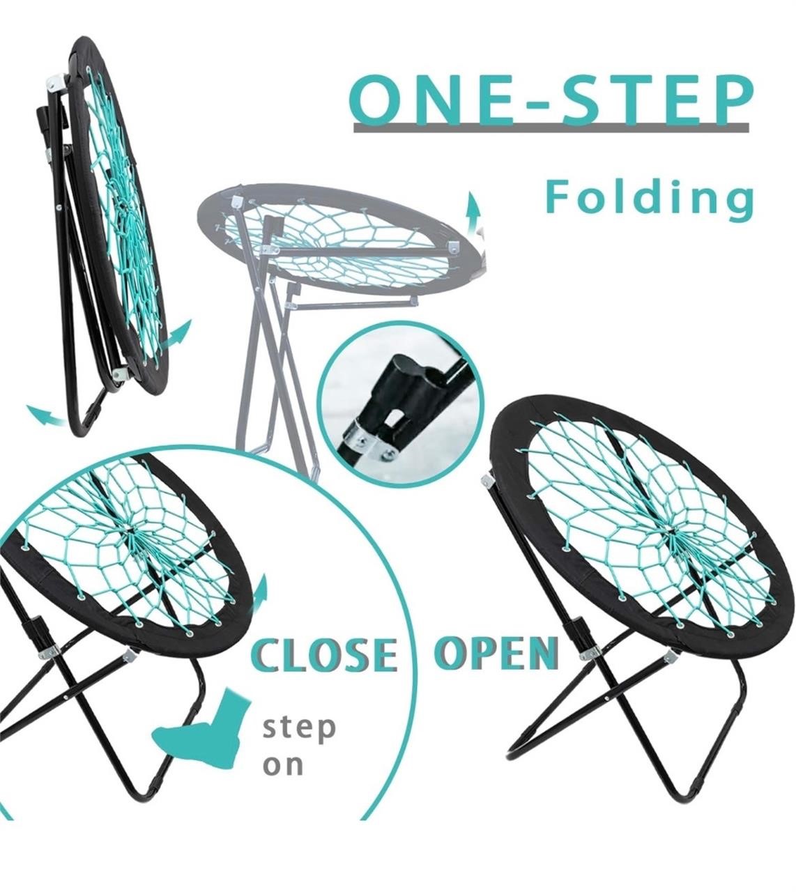 Bunjo Bungee Dish Chair Folding Relax