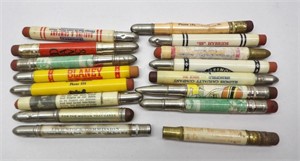 Several Advertising Bullet Pencils