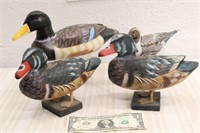 LOT OF (4) DECORATIVE DECOYS