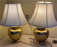 Decorative Brass Matching Table Lamps