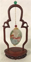 HANDPAINTED CHINESE EGG WITH STAND