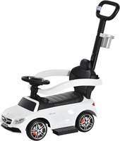 Aosom 3 in 1 Kids Ride on Push Car Stroller Slidin