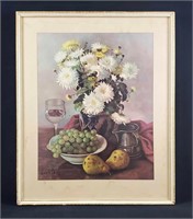 Mid Century Still Life Print By Henk Bos