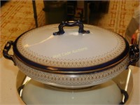 Cobalt Royal Doulton Candy Dish Made In England -