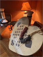 Crafted Spool Lamp, Carpet Balls, Storage Box