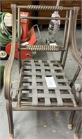 (2) vintage decorative metal chairs