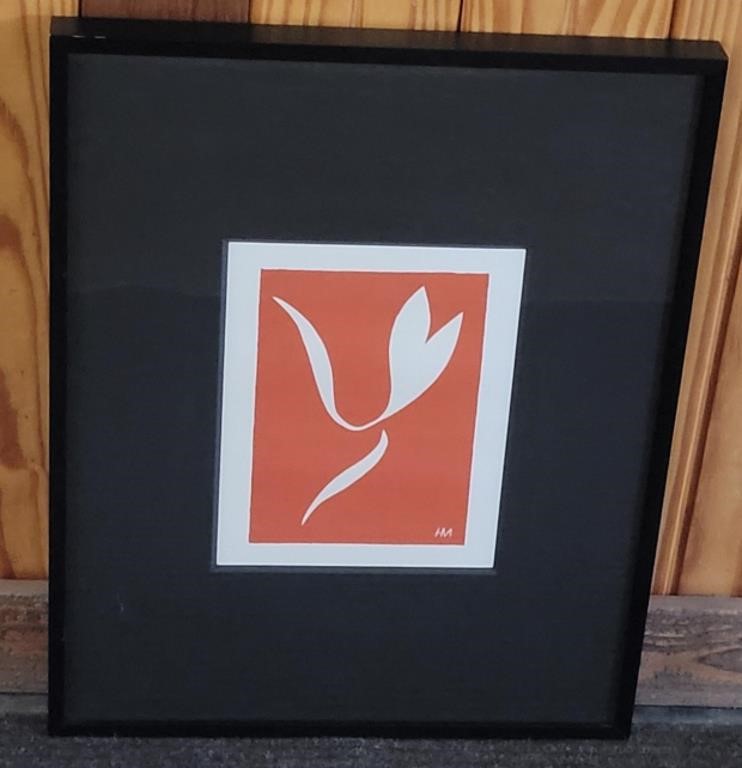 LE LANCE BY HENRI MATISSE 
16" x 20" FRAMED