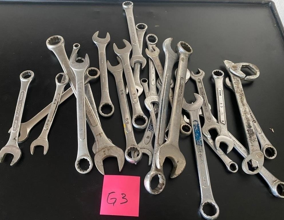 F - MIXED LOT OF SPANNER WRENCHES (G3)