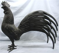 LARGE CAST IRON ROOSTER HOME/YARD DECOR