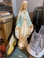 religious statue and center plate