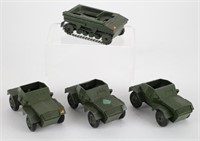 FOUR DINKY ARMY VEHICLES