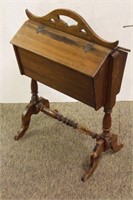 Vintage Sewing Notions Wooden Stand