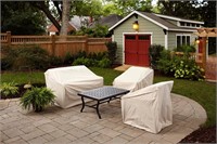 $40  elemental Tan Polyester Patio Furniture Cover