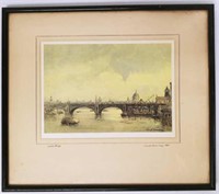 G.H. Downing, Waterloo Bridge, H&S Ltd Art Print