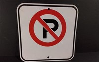 No Parking Metal Sign 11.75x11.75"