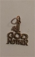 10K Gold God Mother Pendant