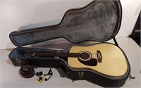 Norman Acoustic Guitar W/ Hard Shell Case, Strap,
