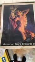Antique Advertising Oberjuerge Pin Up Girl BOF