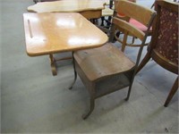 Vintage School Desk and Chair Combo