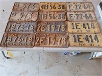 6 SETS 1929-30-31-33-37-38 NY LICENSE PLATES