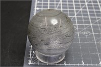 12.7oz Grey Obsidian Sphere, Not Completed