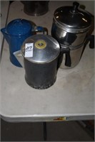 DOUBLE BOILER AND COFFEE POTS