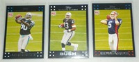 Lot of 3 2007 Topps Football Rookie cards