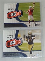 Lot of 2 2006 Topps Football Class Of  2006 cards