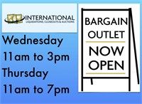 OUR BARGAIN OUTLET IS NOW OPEN!
