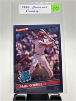 1986 DONRUSS PAUL O'NEILL ROOKIE BASEBALL CARD