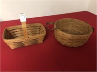 (2) Longaberger Basket