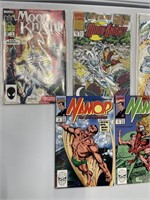 Comic Books: Moon Knight, Namor, XMen, Fantastic4