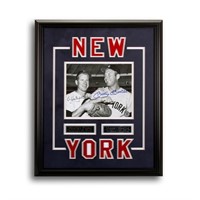 Mickey Mantle & Whitey Ford Custom Frame Signed