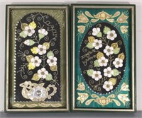 Framed Folk-Art Fabric Panels