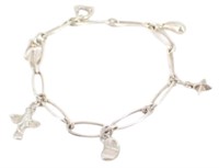 Tiffany & Co. Chain Charm Bracelet