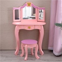 N9013  FCH Kids Vanity Dressing Table Set, Pink