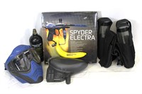 SPYDER Paintball Set. Gun, Belt, Tank, Face Mask+