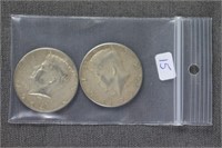Bag Lot - 2 1964 Kennedy Half Dollars