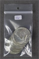 Bag Lot - 5 40% Silver Kennedy Clad Half Dollars
