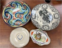 Gail Pittman Bowl and Porcelain Plates