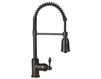 Spring Pull Down Kitchen Faucet Oil Rubbed